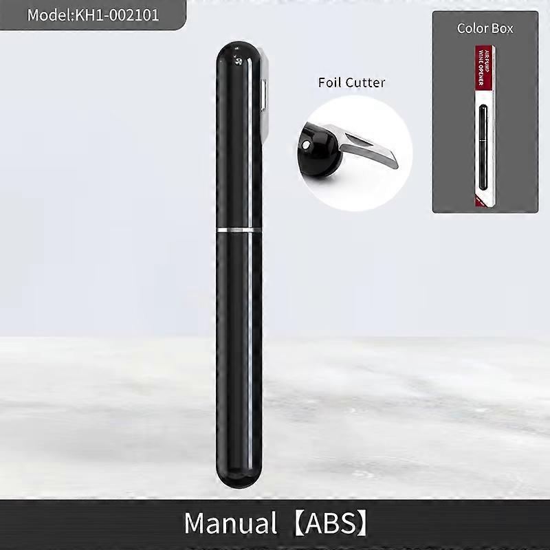 2 in 1 Portable Handheld Air Pressure Corkscrew Easy-Open Air Pump Wine Opener Cork Remover with Foil Cutter