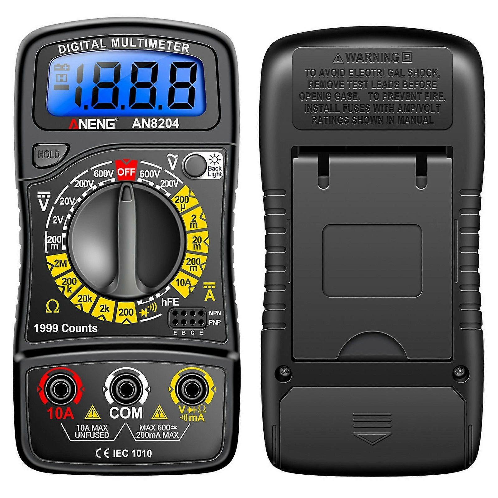 ANENG AN8204 Digital Multimeter AC/DC Voltage DC Current Resistance Diode Tester