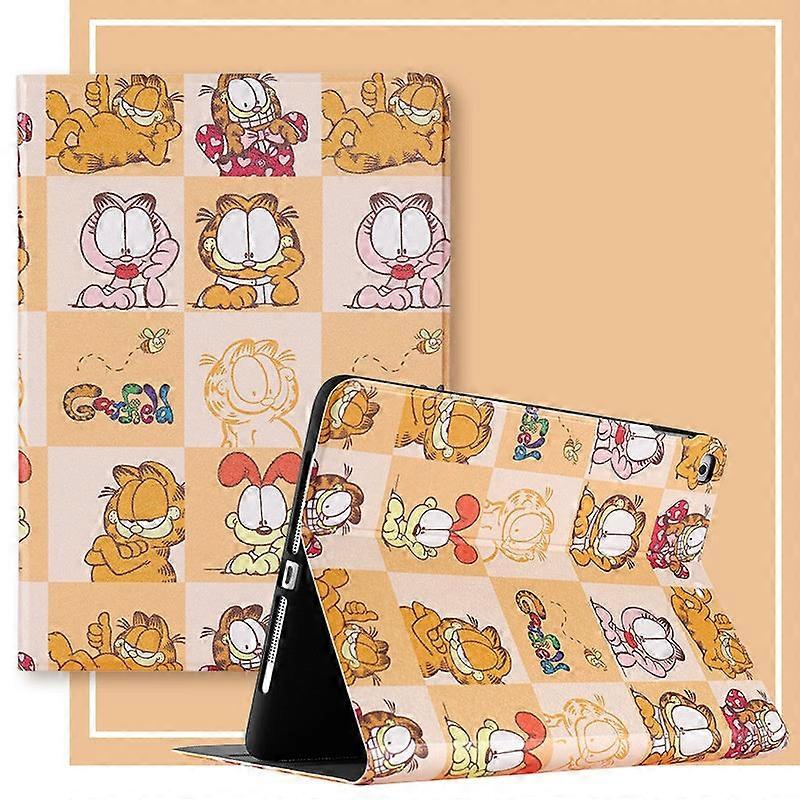 Capa estilosa para iPad 2024 Pro de 11 polegadas com estampa de casal e gato. Tendência em polegadas.