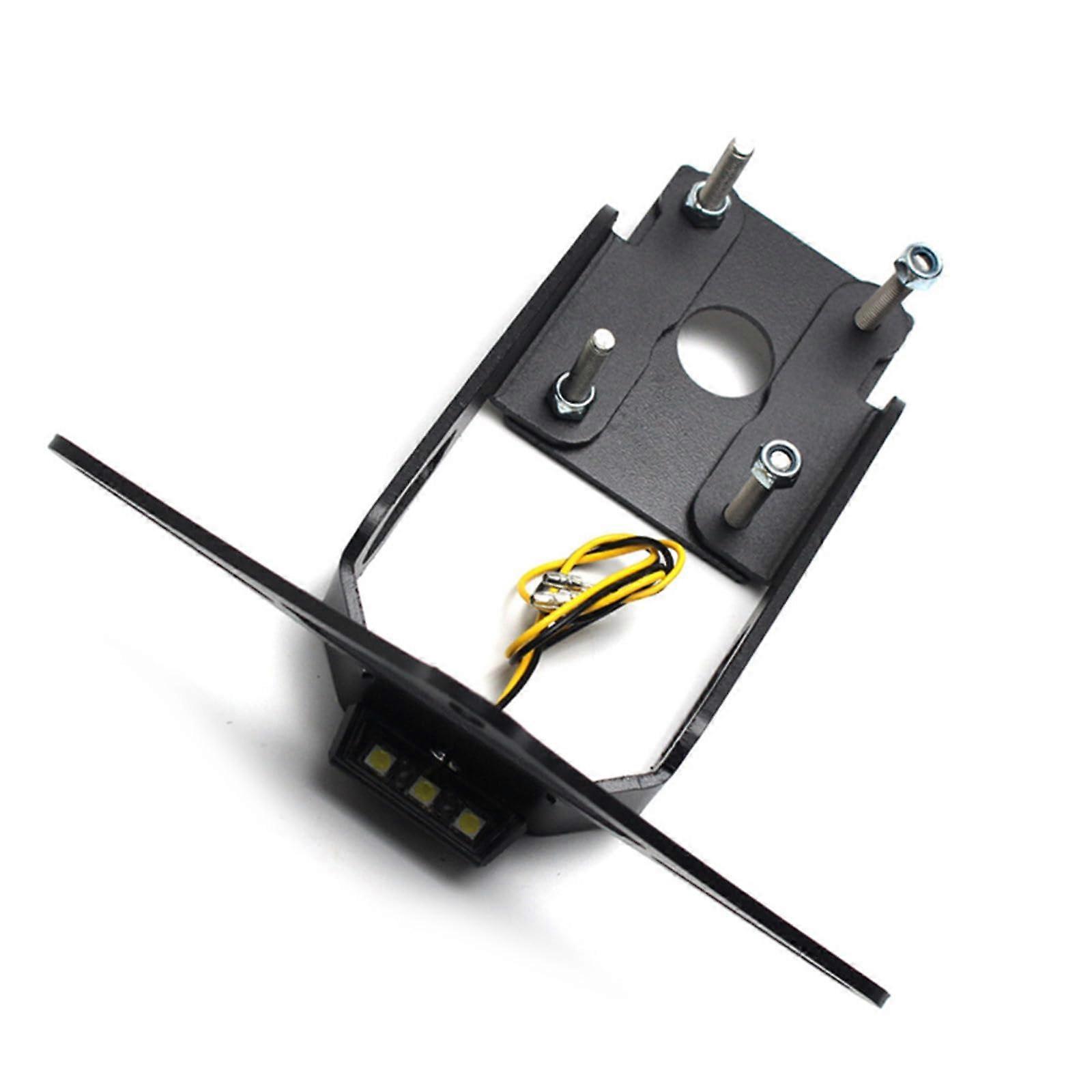 Motorcycle License Plate Bracket Adjustable Steel Rear Mount Rust Resistant Frame