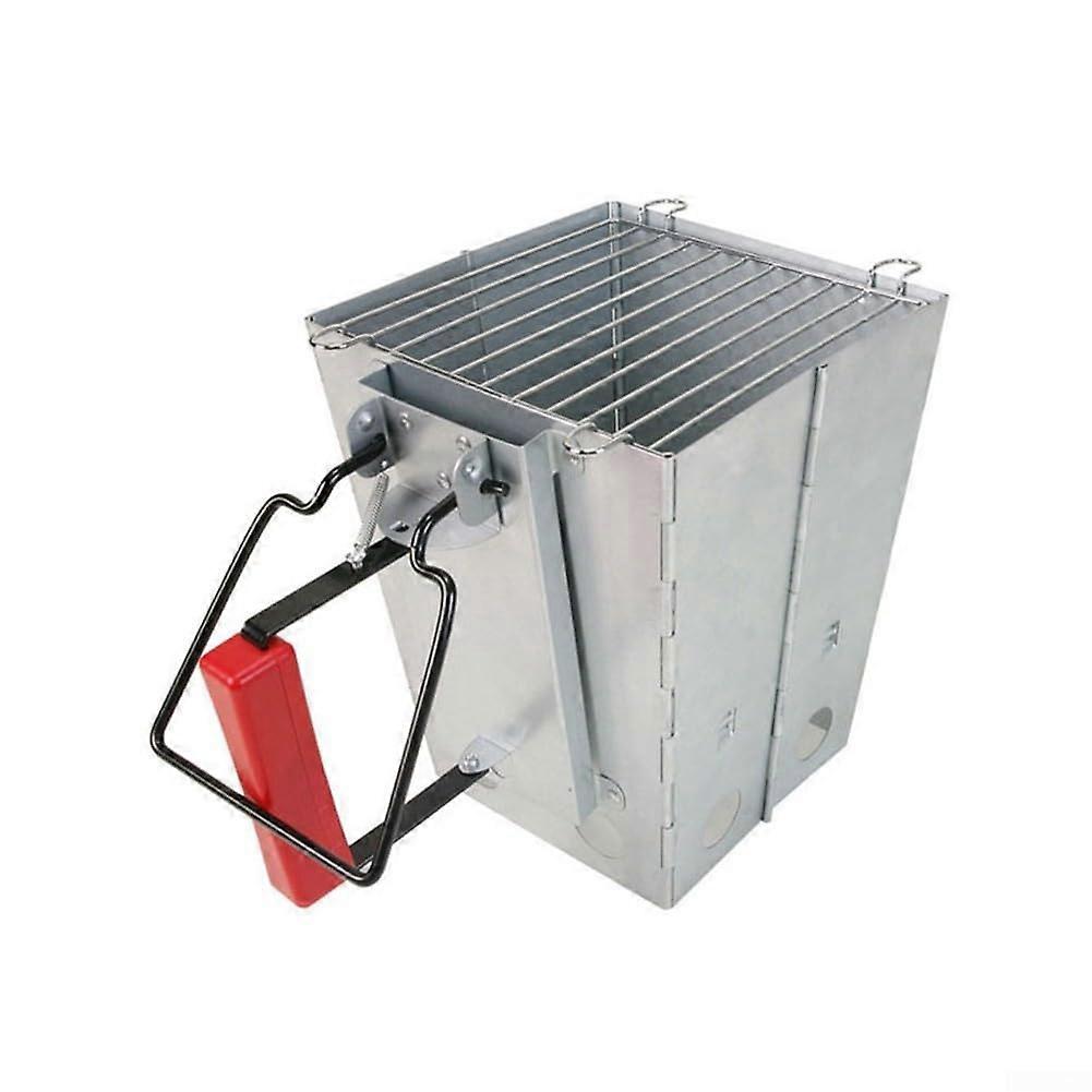 Charcoal Chimney Starter Large Capacity Foldable Design with HeatResistant Handle for Grilling