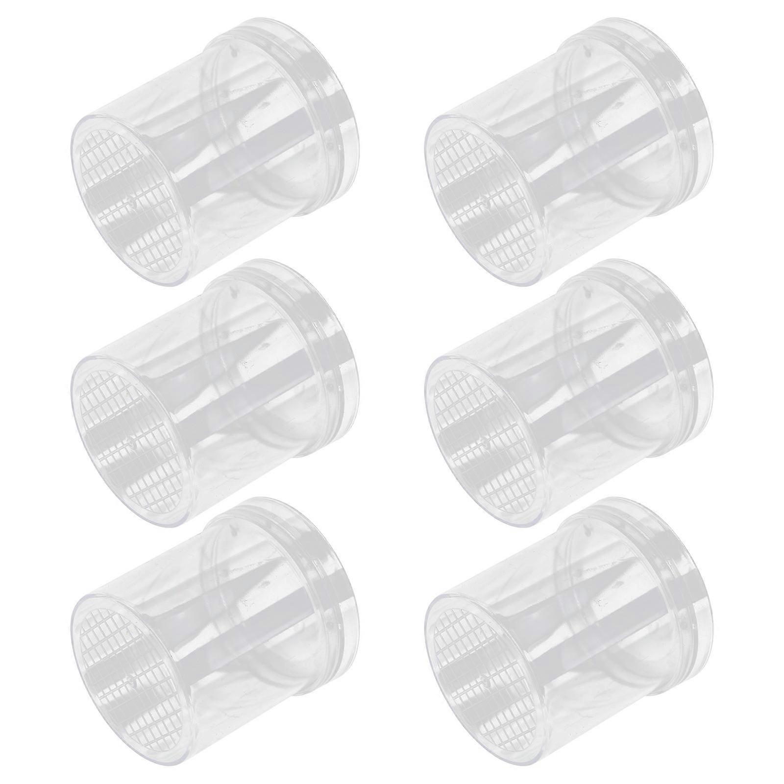 Transparent Plastic Magnifying Cup for Insect Observation 6Pcs Set