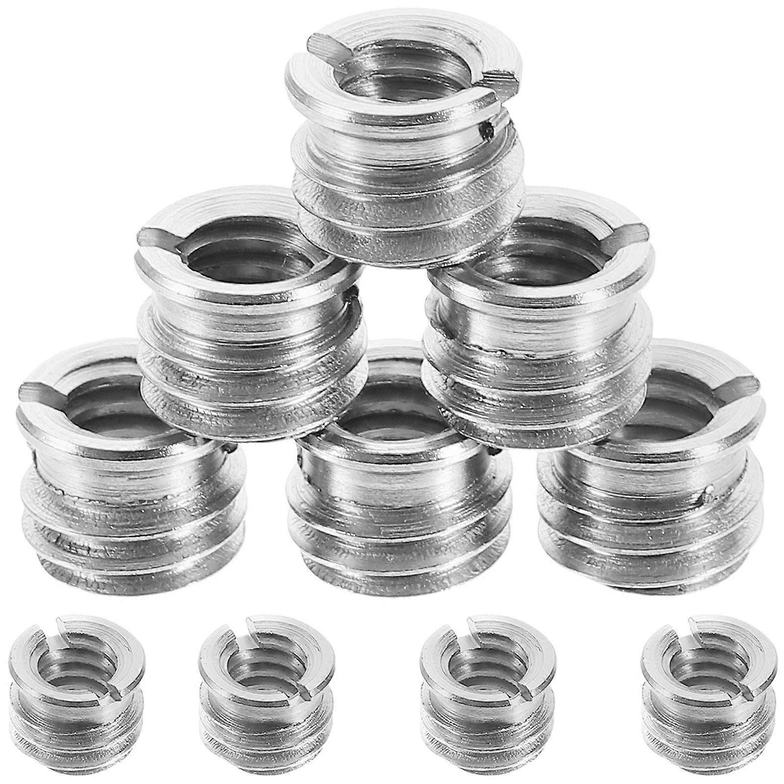 Tripod Adapter Screw Thread Adapter for Camera Accessories 10Pcs Silver