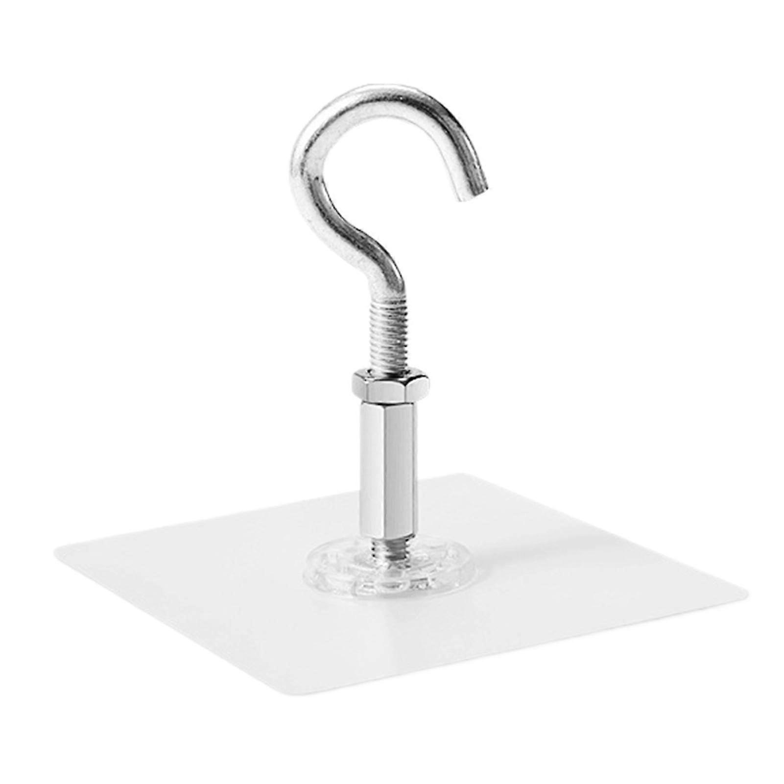 Adhesive Ceiling Hooks Heavy Duty Waterproof No Drill Rustproof Removable Hooks for Hanging Plants