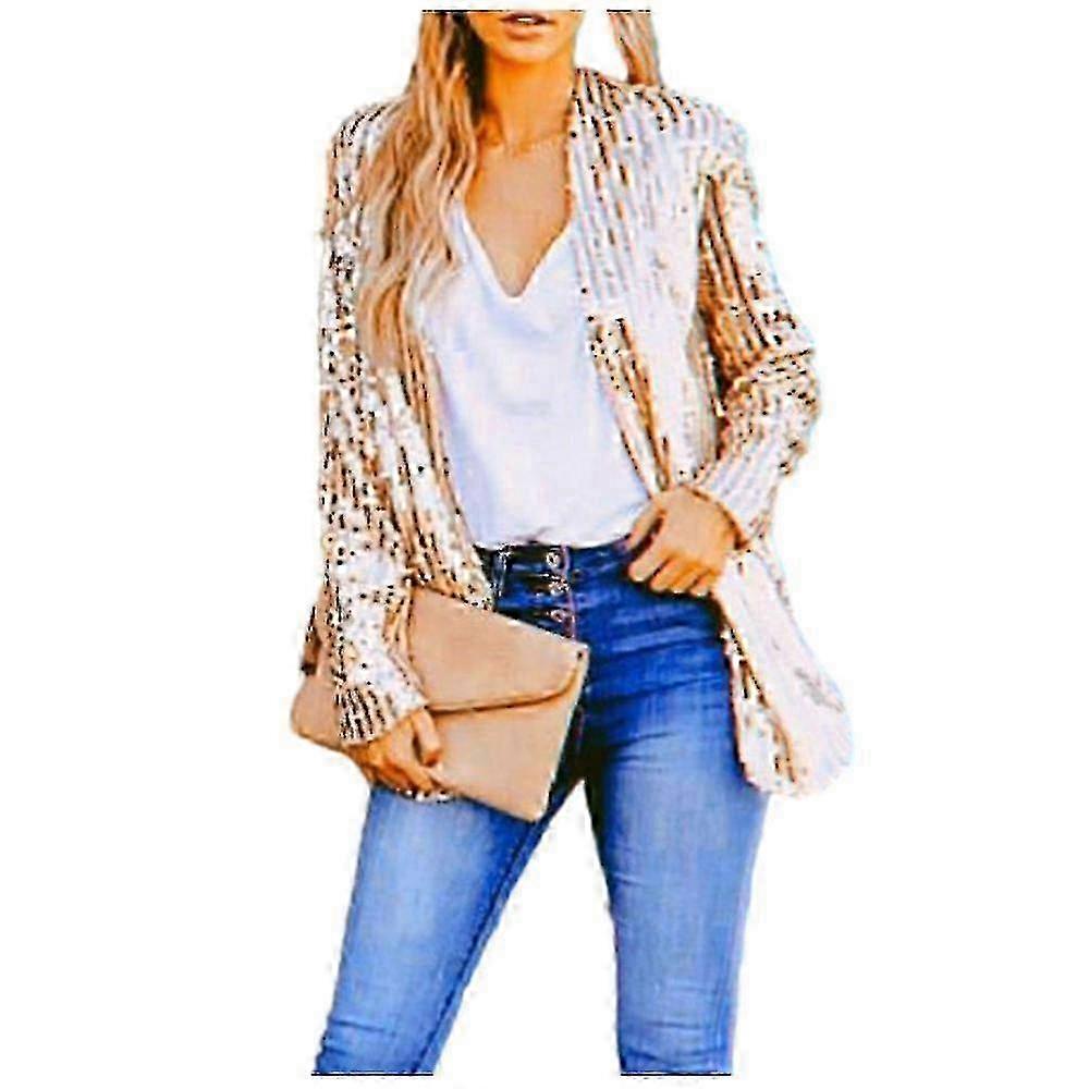Sequin Glitter Jacket Women's Blazer With Long Sleeve Bomber_Feb 2025