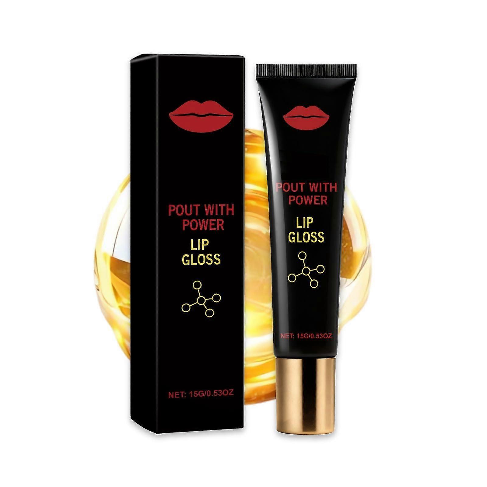 Lip Plumper with Deep Hydration, NonSticky Hydrating Lip Gloss for Fuller Lips, 1pc
