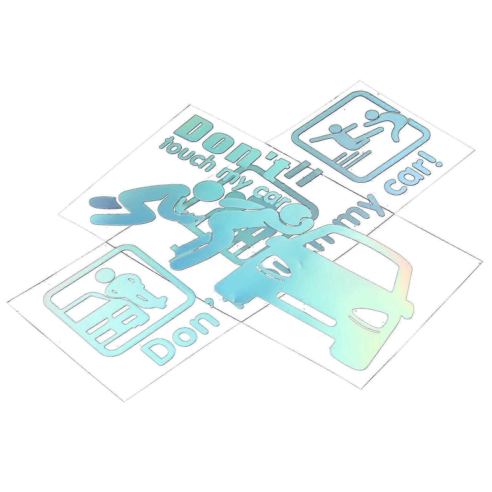 Don't Touch My Car Decals Car Sticker Adhesive 2 Sheets for Auto