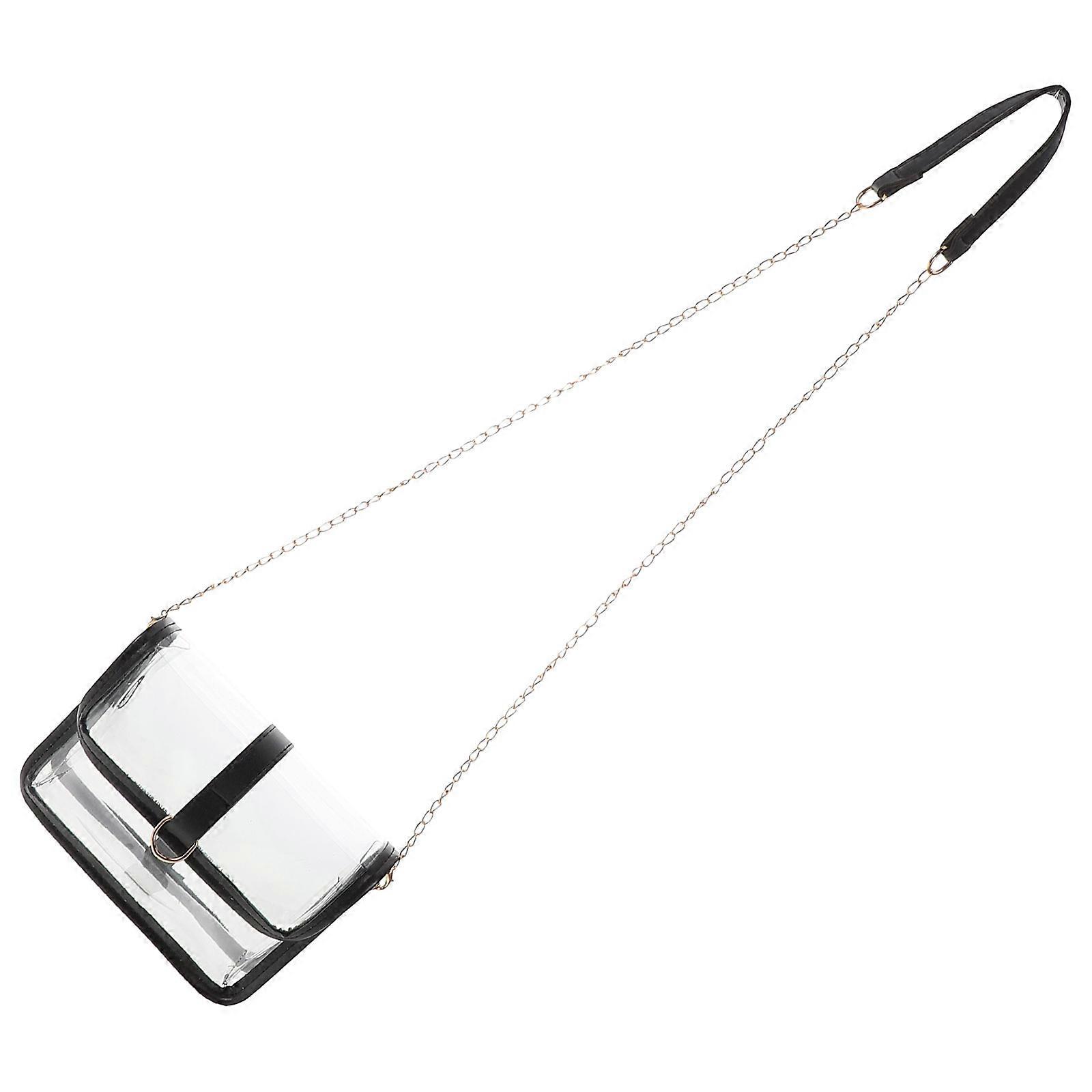 Transparent Bag PVC Shoulder Bag Lightweight Waterproof 2Pcs Pack