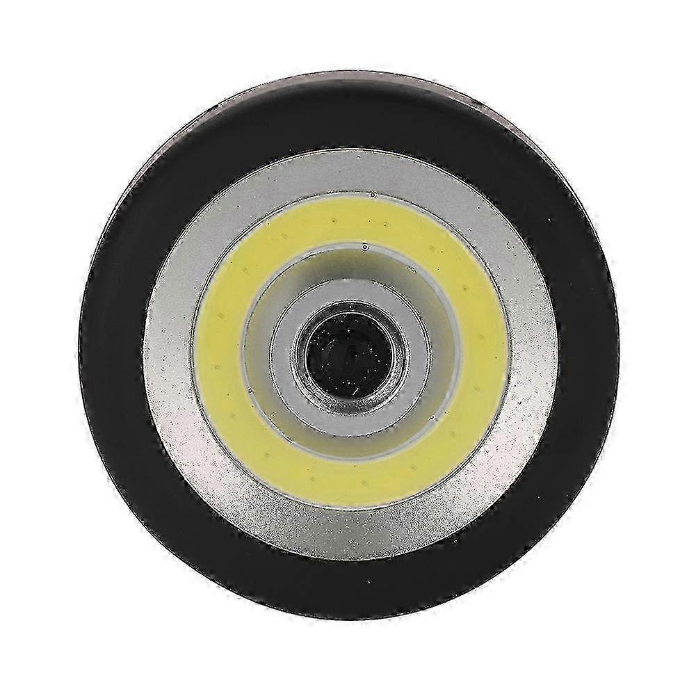 2025 COB LED Round Flashlight Car Inspection Work Light Magnetic Base + Adjustable Hook
