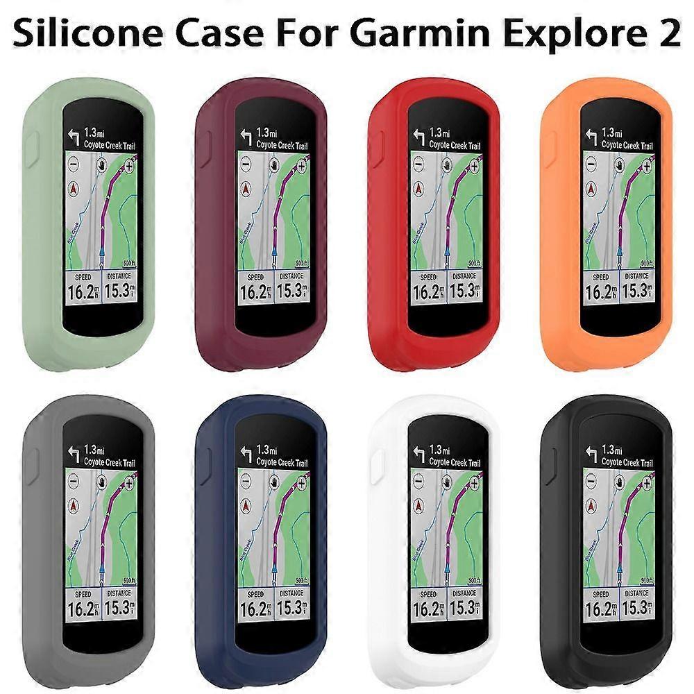 Silicone Protector Case Anti-collision Shell For Garmin Explore 2 Bicycle Computer Cycling Protective Cover Bumper Accessories