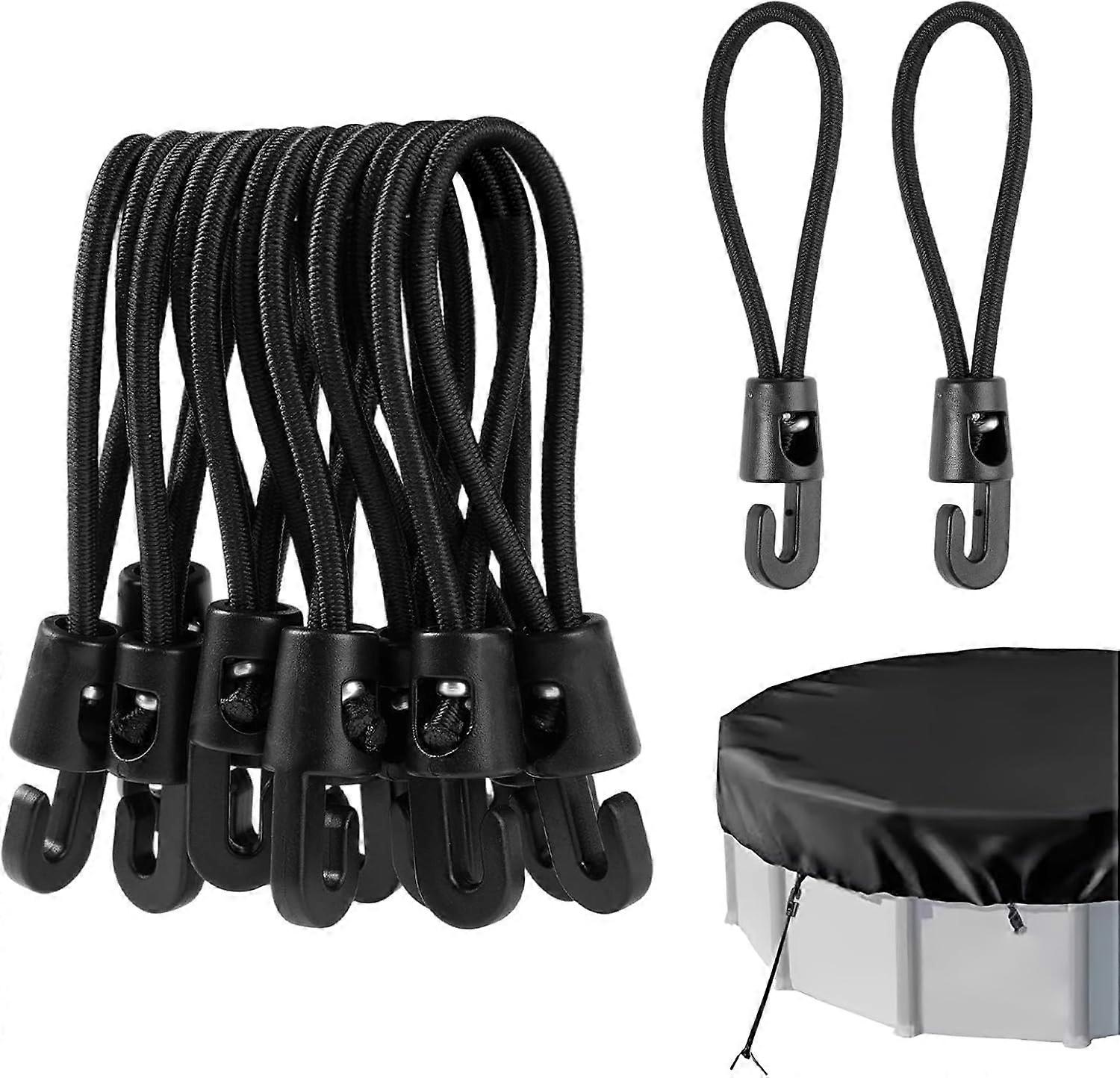 20 Small Elastic Cords with Hooks