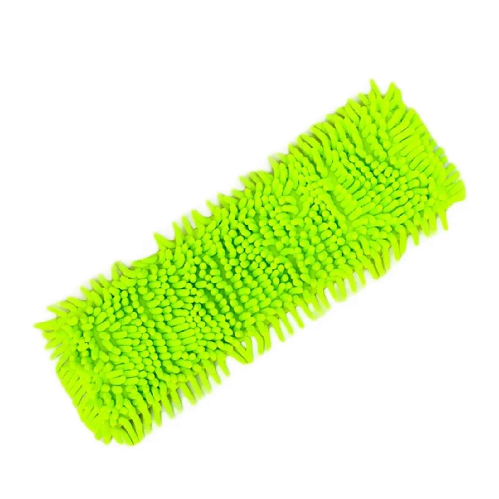 Microfiber Mop Pads Washable Reusable Flat Mop Replacement Heads for Kitchen and Bathroom Cleaning Green