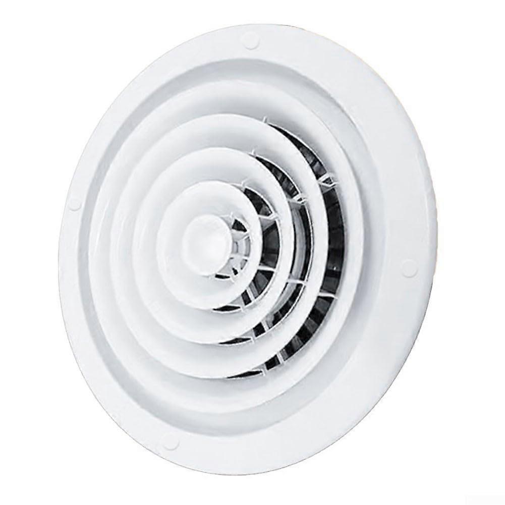 Air Vent Cover White ABS Round Vent Grille 300mm for Wall or Ceiling Efficient Ventilation