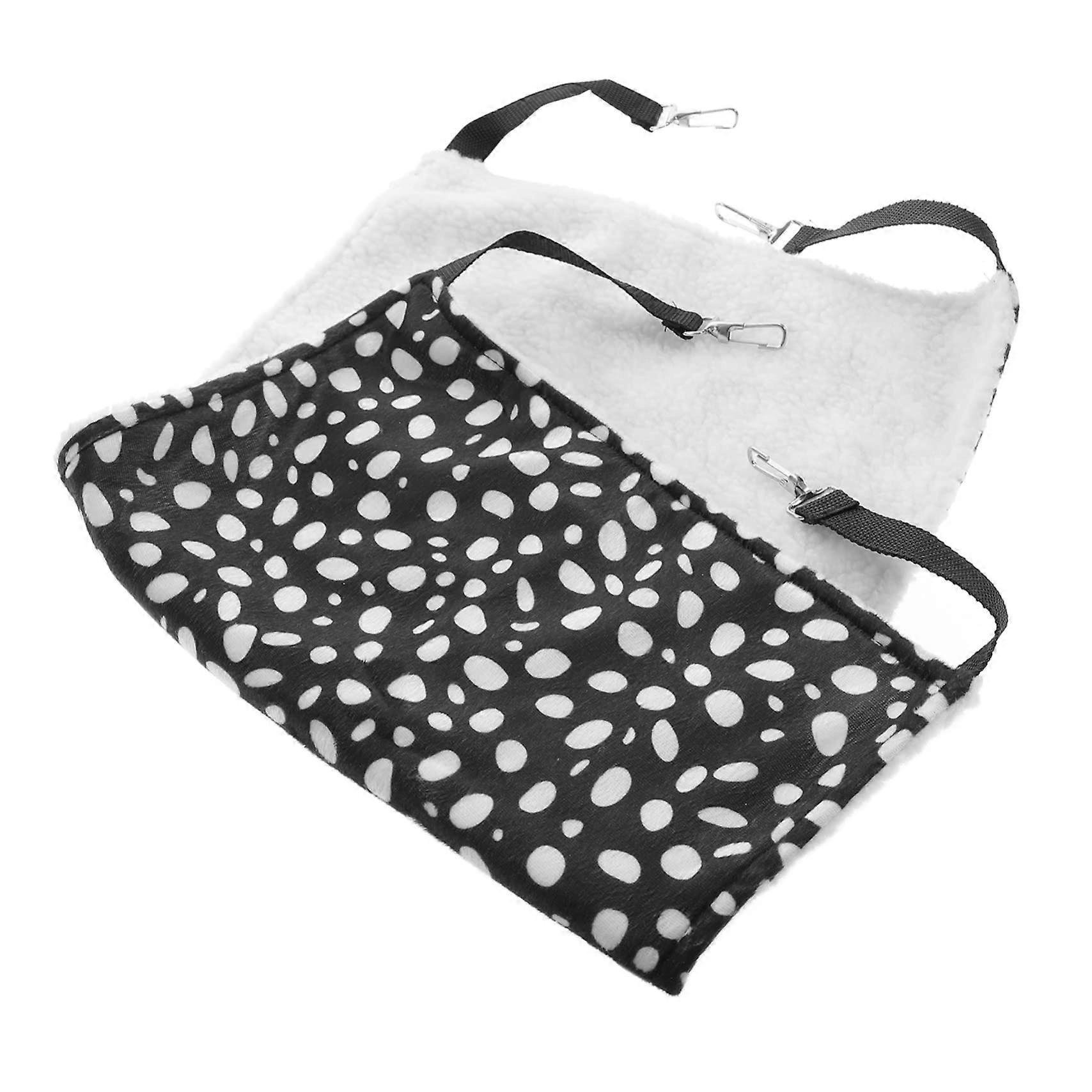 Cat Hammock with Hooks, DoubleSided Breathable Plush Cat Bed for Indoor Use, Large Winter Pad