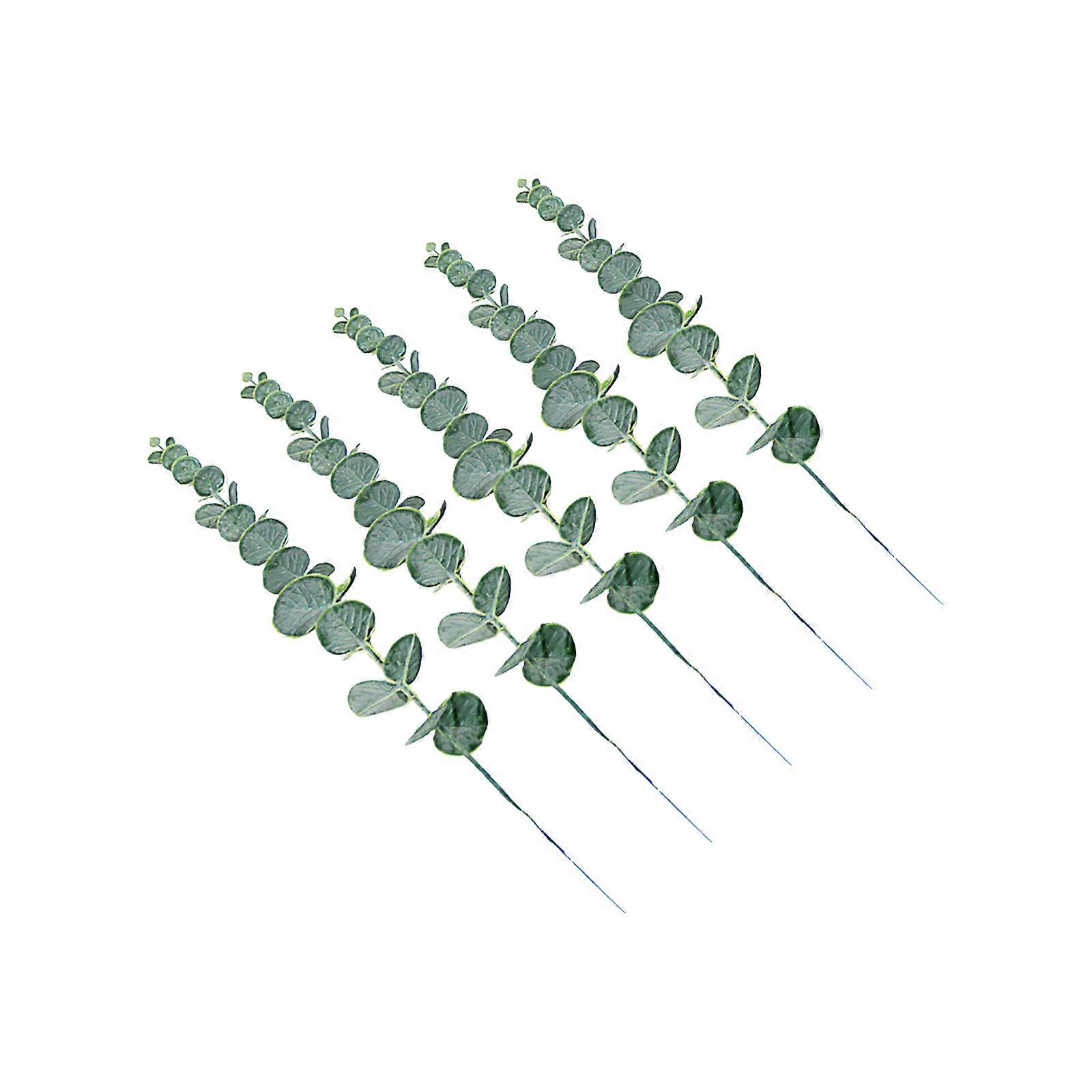 Wedding Decor Simulated Eucalyptus Leaves for Decoration 5Pcs