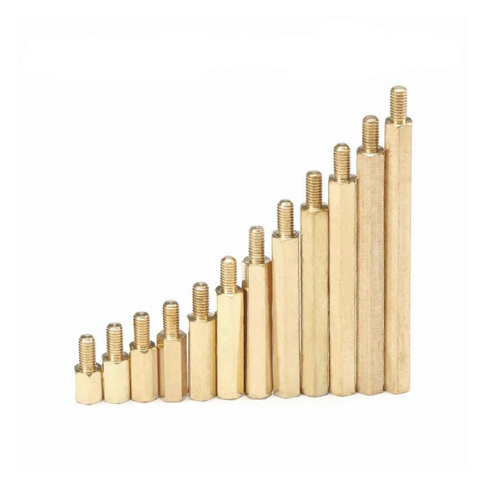 M3X45 Brass Hex Copper Standoff Spacer Set, CorrosionResistant, Precision Thread for Electronics