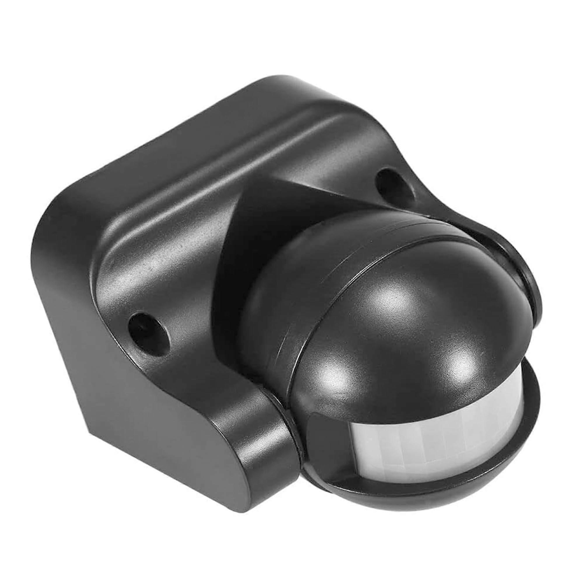 PIR Motion Sensor Switch 360° Detection IP54 Weatherproof Adjustable Delay Indoor Outdoor Black