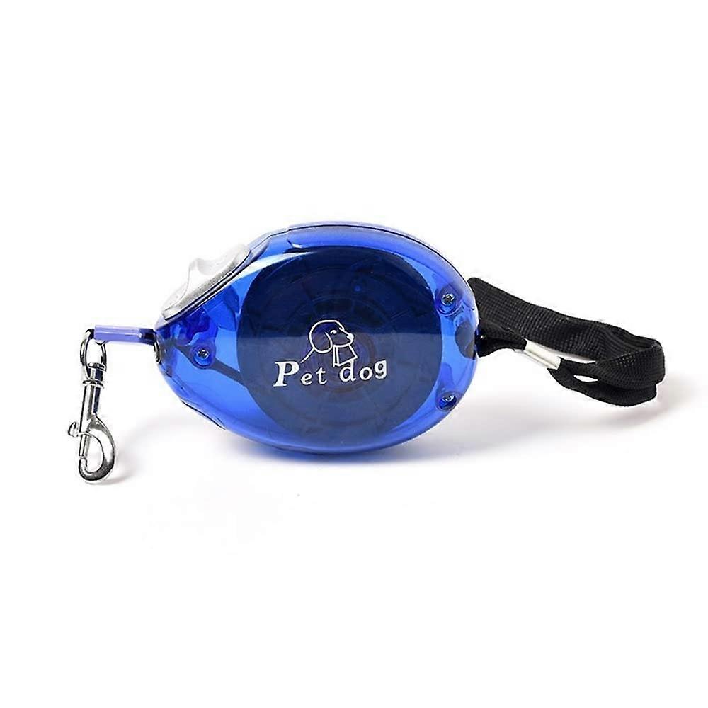 Retractable Dog Leash for Small Dogs with OneButton Length Control and Durable Blue Design