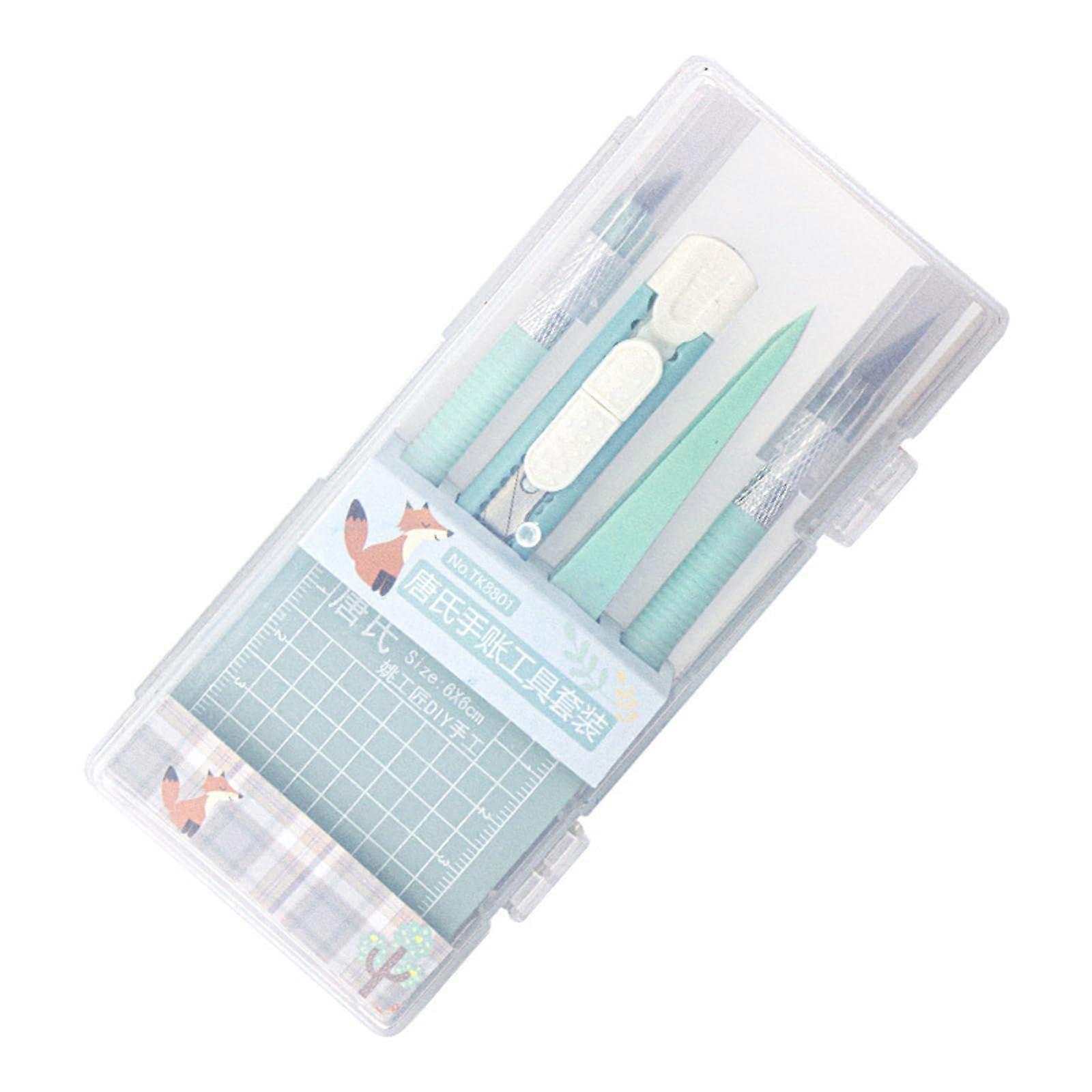 Scrapbooking Tool Kit with Craft Knife Set, Cutting Mat, NonSlip Handle, Complete Starter Set