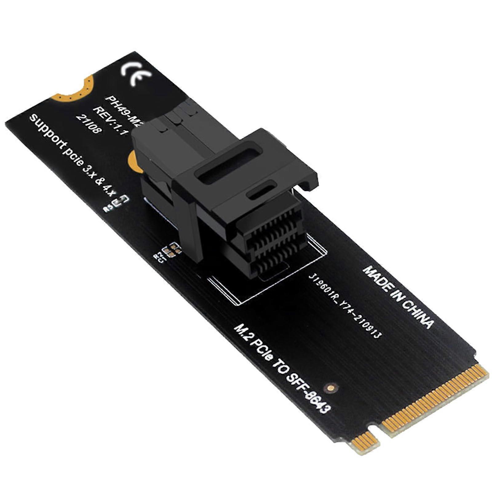 PCIe to SFF8643 Adapter Card for NVMe, Speed Data Transfer, Expanded Storage for Desktop