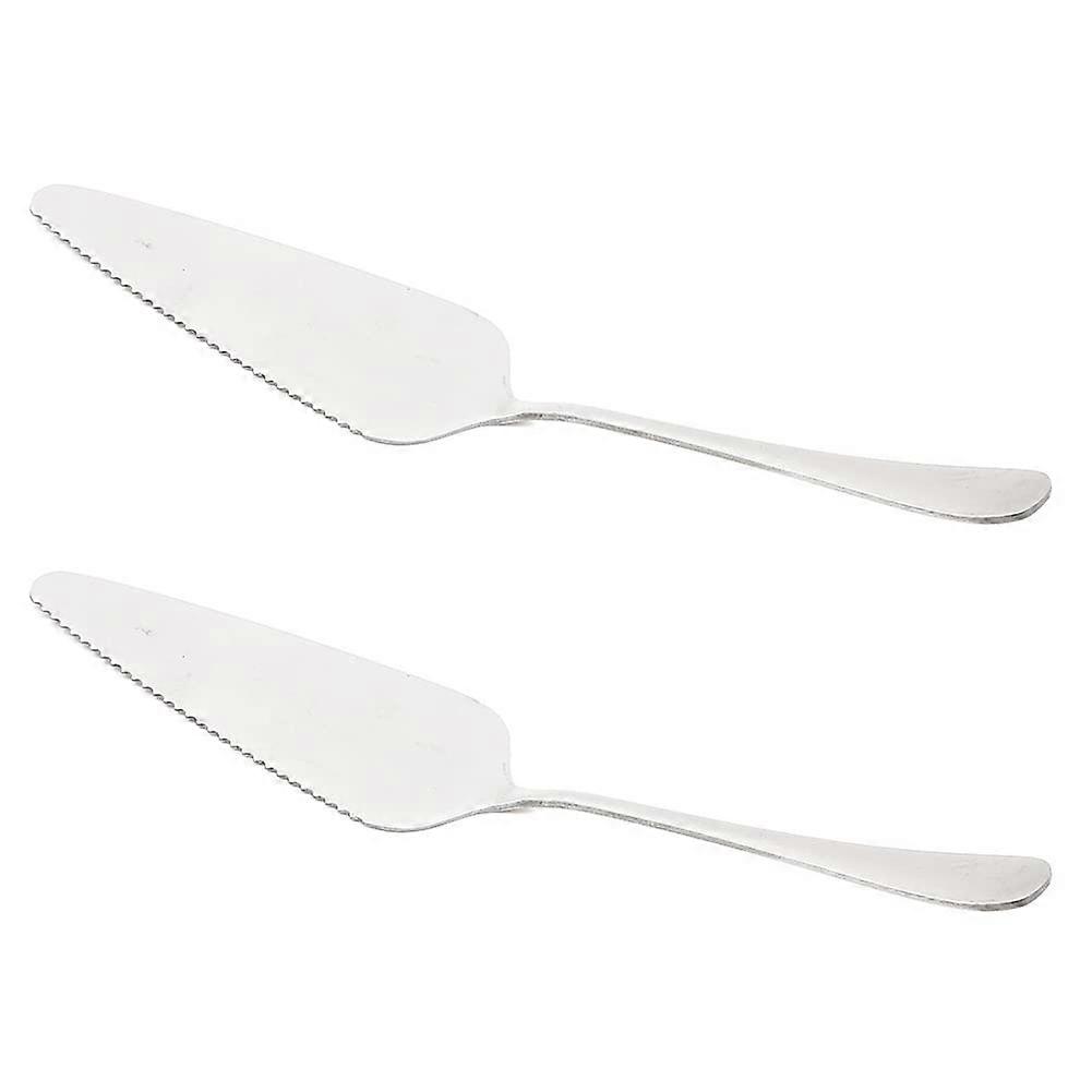 2PCS Stainless Steel Cake Server and Pie Server Spatula Set for Easy Lifting and Smooth Cutting