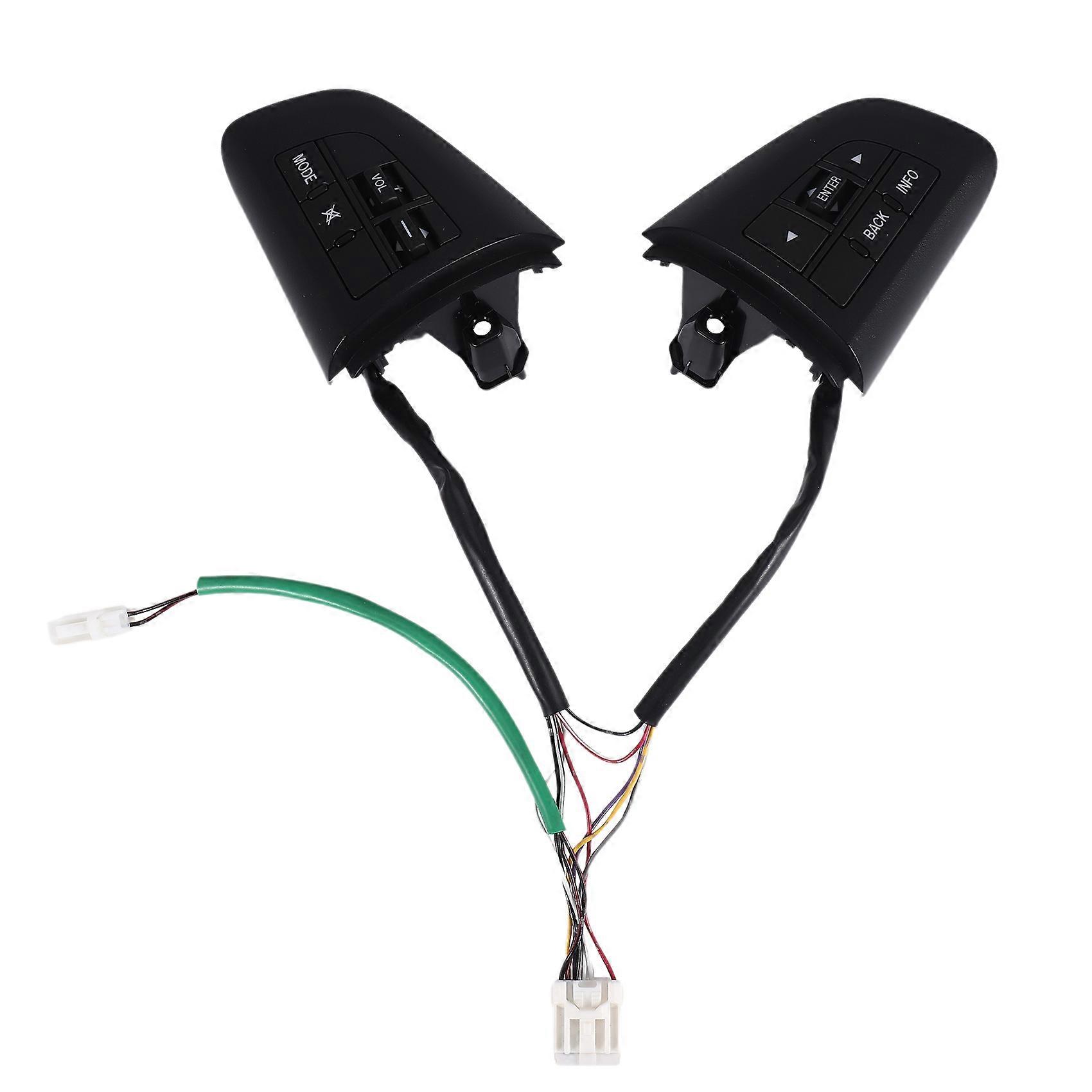 2Pcs Car Volume Mode Multi-Function Steering Wheel Switch Control Buttons for 3 5 CX-5 CX-7