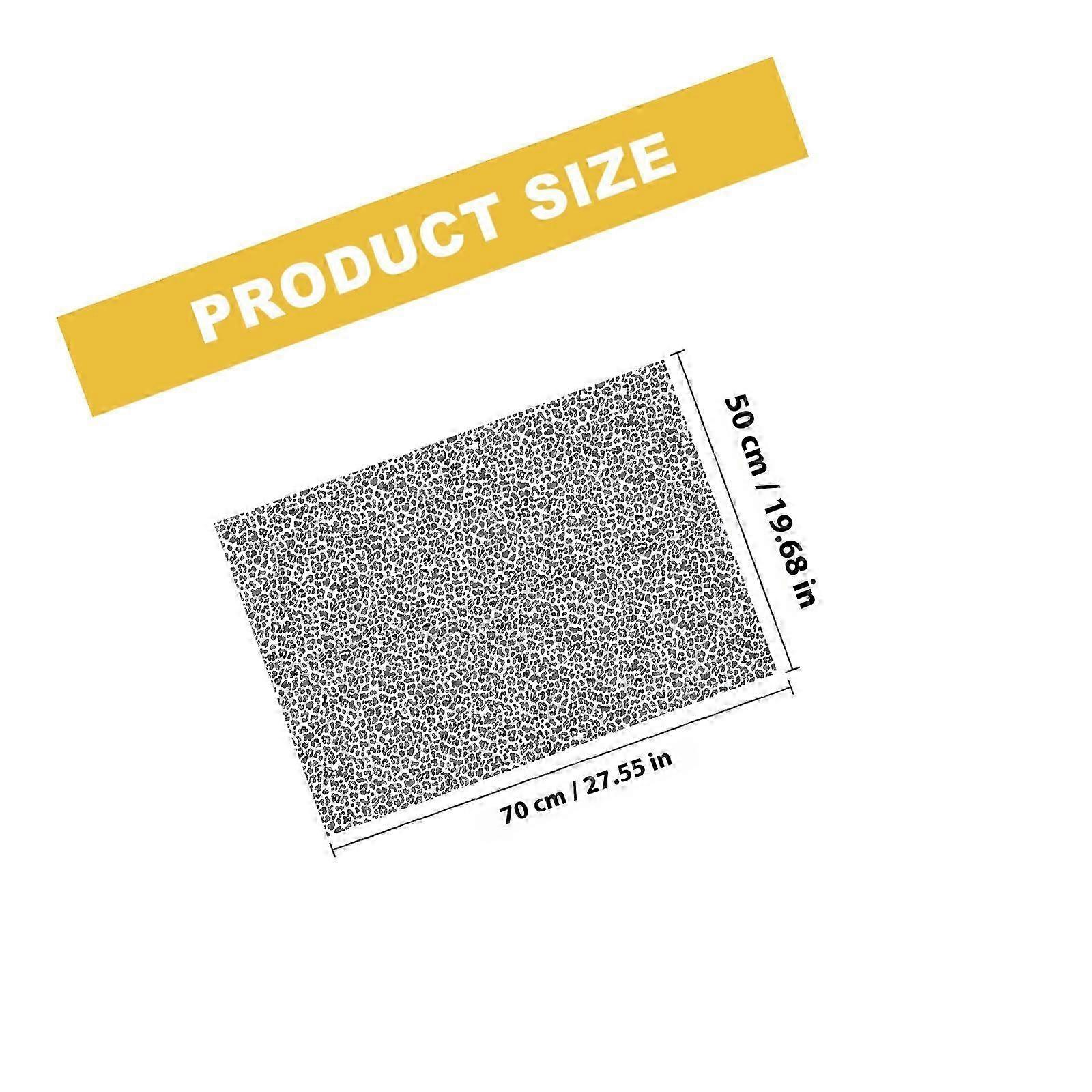 Leopard Print Black Flower Wrapping Paper for DIY Projects 20 Sheets Set