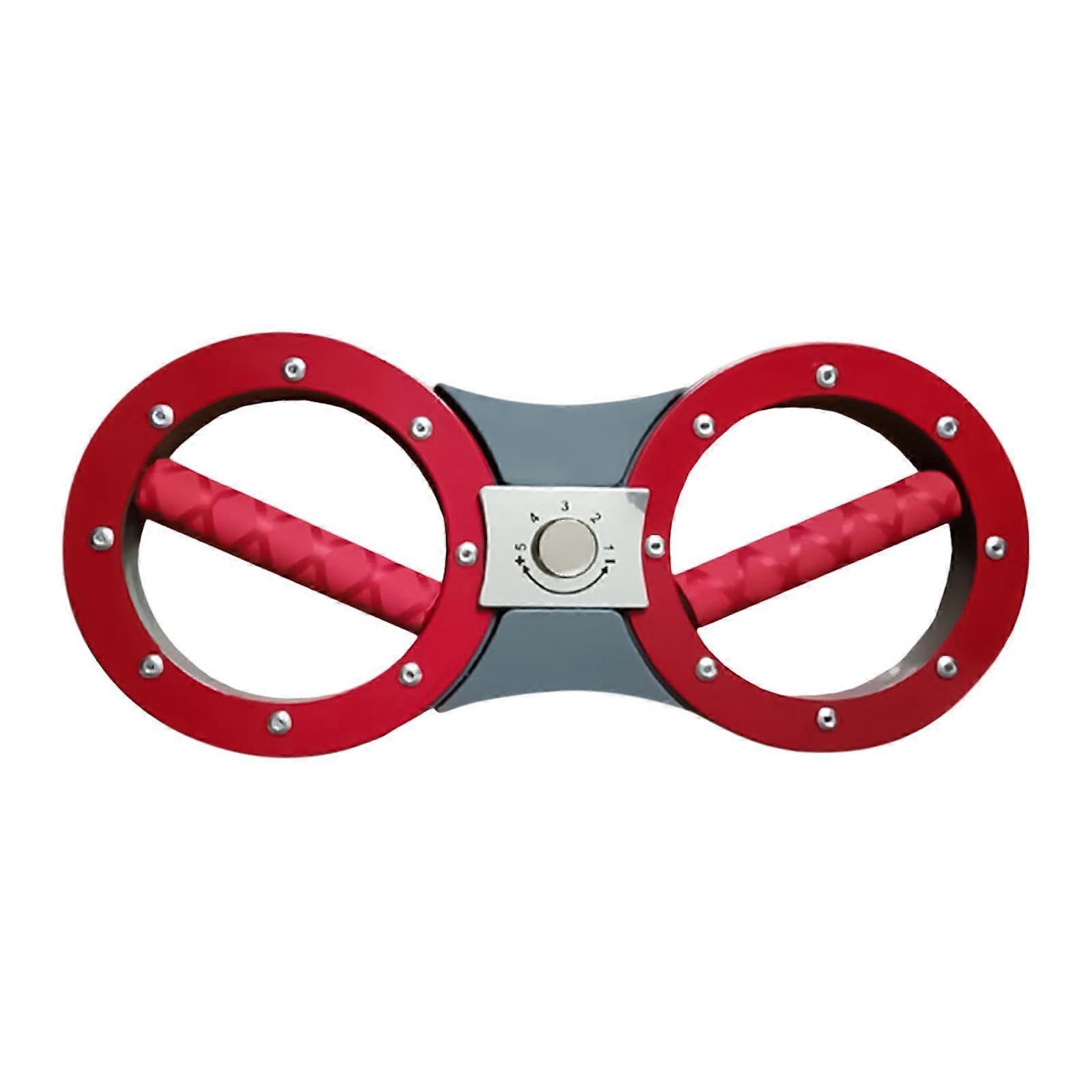 Grip Strength Trainer 818lbs Adjustable Resistance Rotatable Forearm Exerciser for Home Gym Red