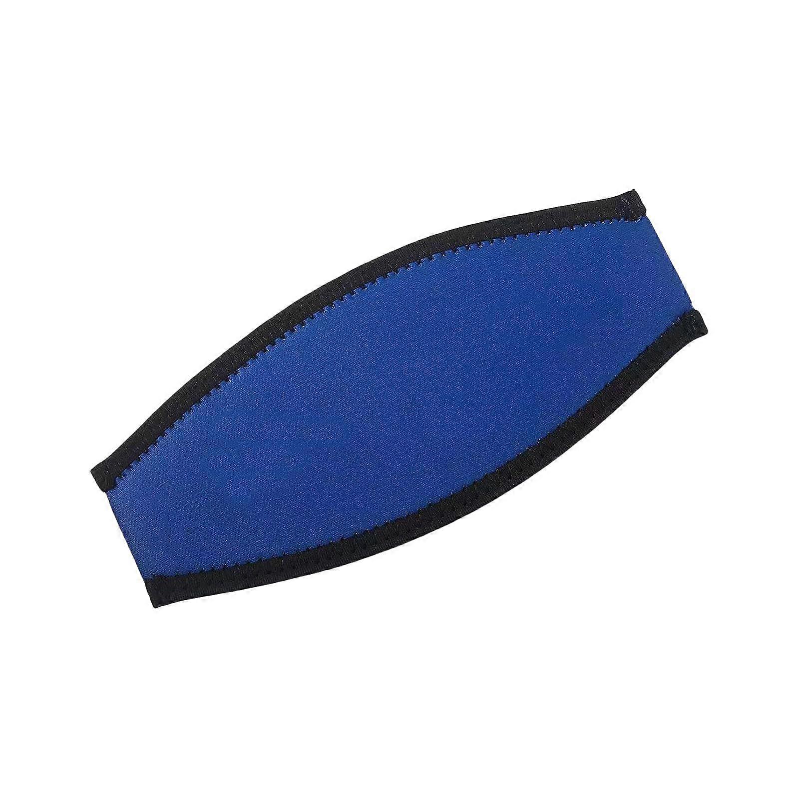 Snorkeling Mask Strap Adjustable Silicone Diving Replacement with Nonslip Secure Fit Blue