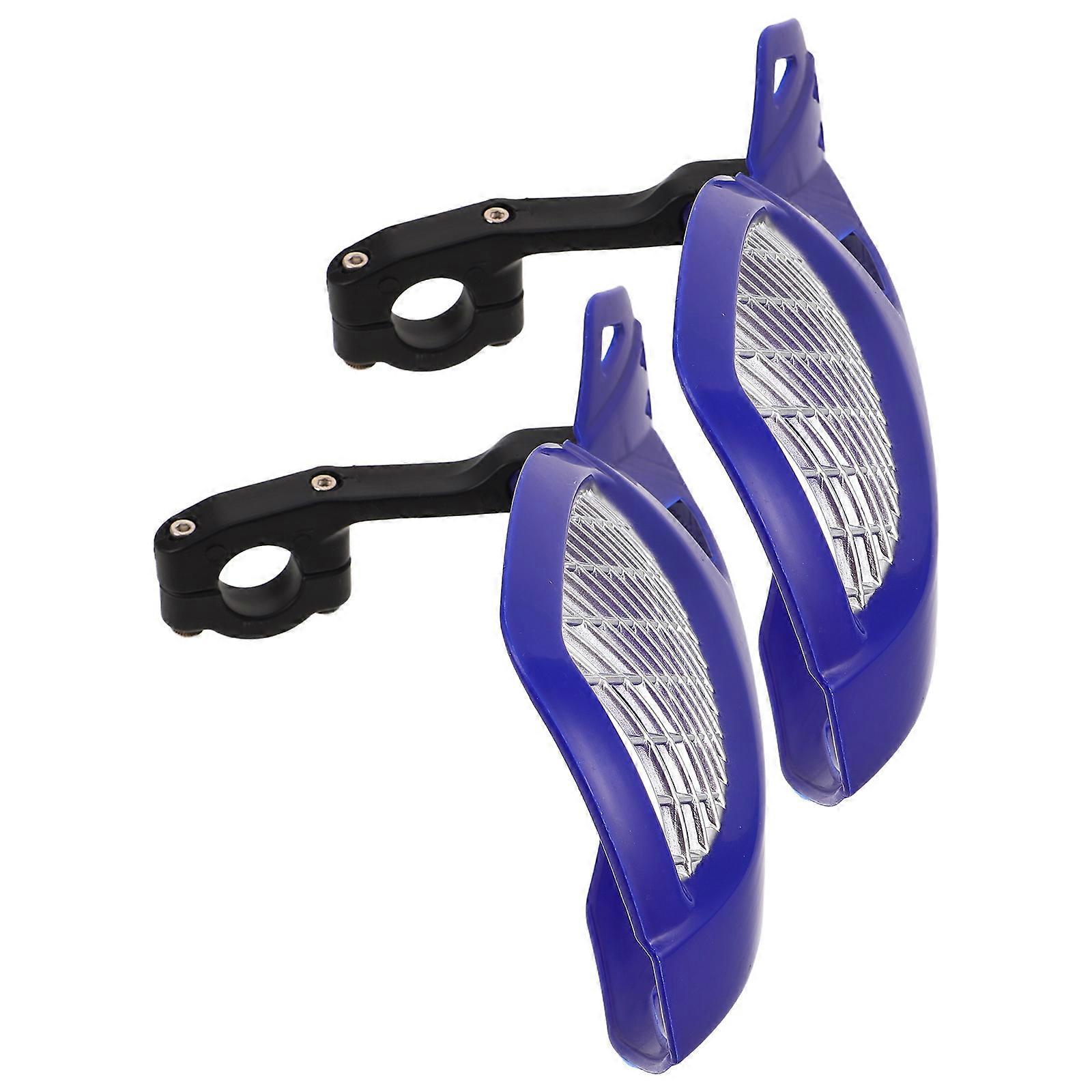 Motorcycle Handlebar Windshield Protector for Universal Compatibility 1Pair Blue