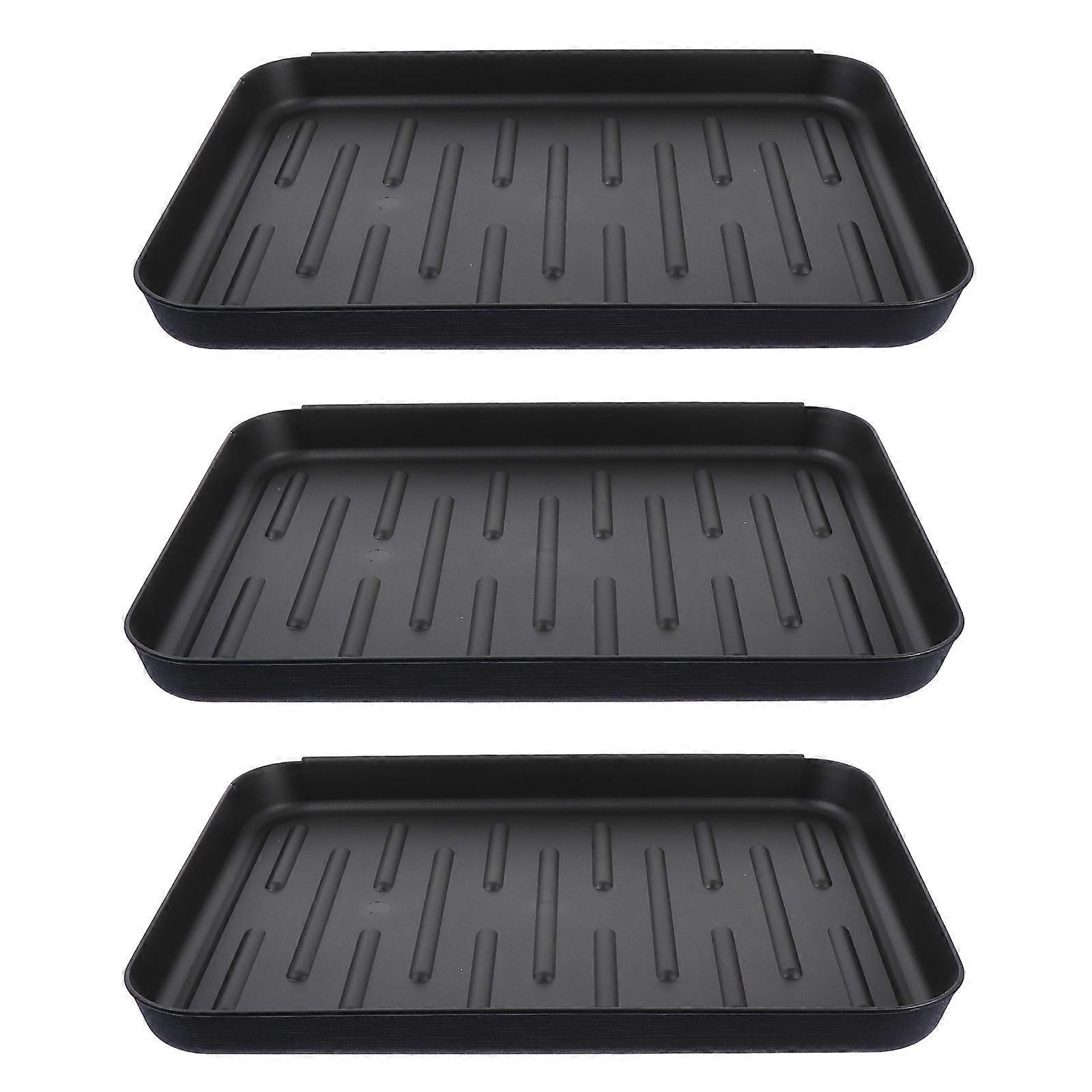 Boot Tray Plastic for Storage 3Pcs Multi-Purpose Indoor Outdoor Use