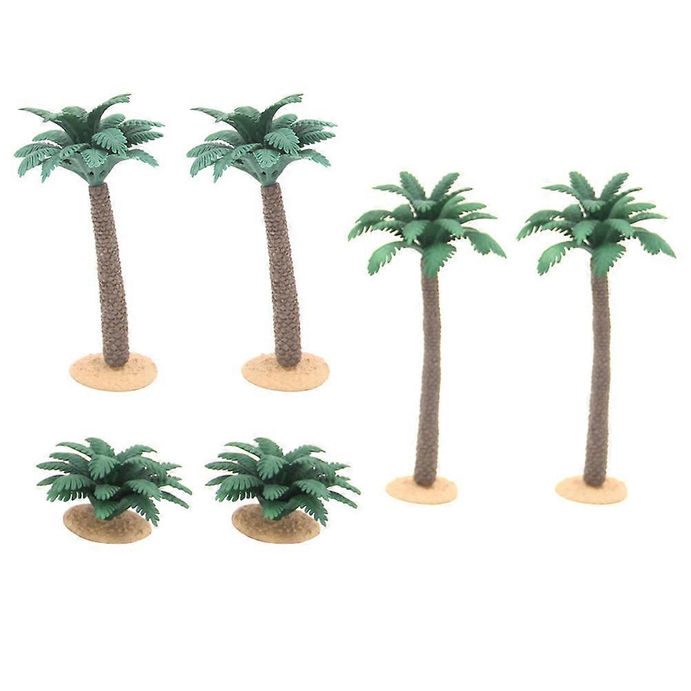 Artificial Outdoor Greenery Train Model Scenery 6Pcs