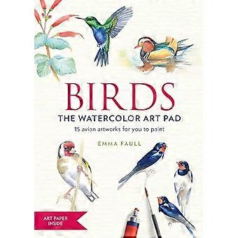 UCCELLI acquerello Art Pad per me: 15 belle opere d'arte per voi a dipingere