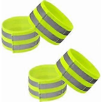 EternaNest 4 Pieces Reflective Safety Wristband Bracelet Band, Adjustable