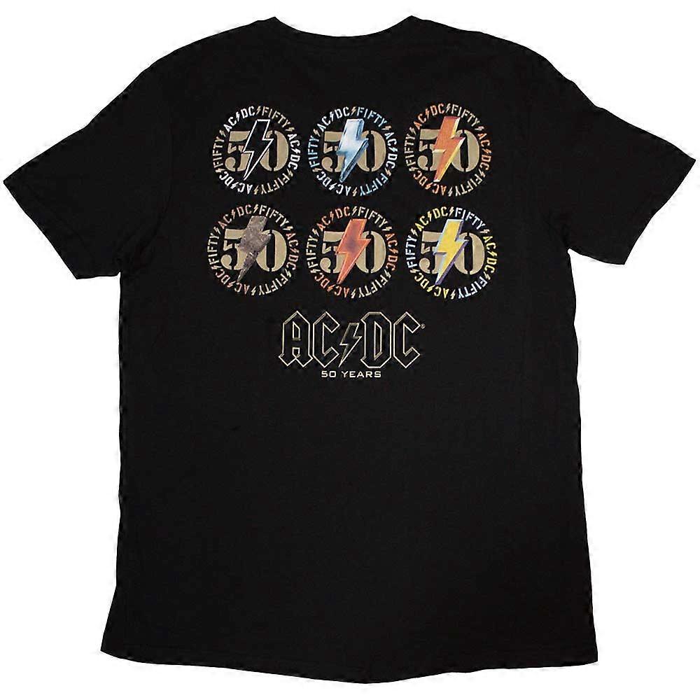 AC/DC Fifty Years Emblems T Shirt