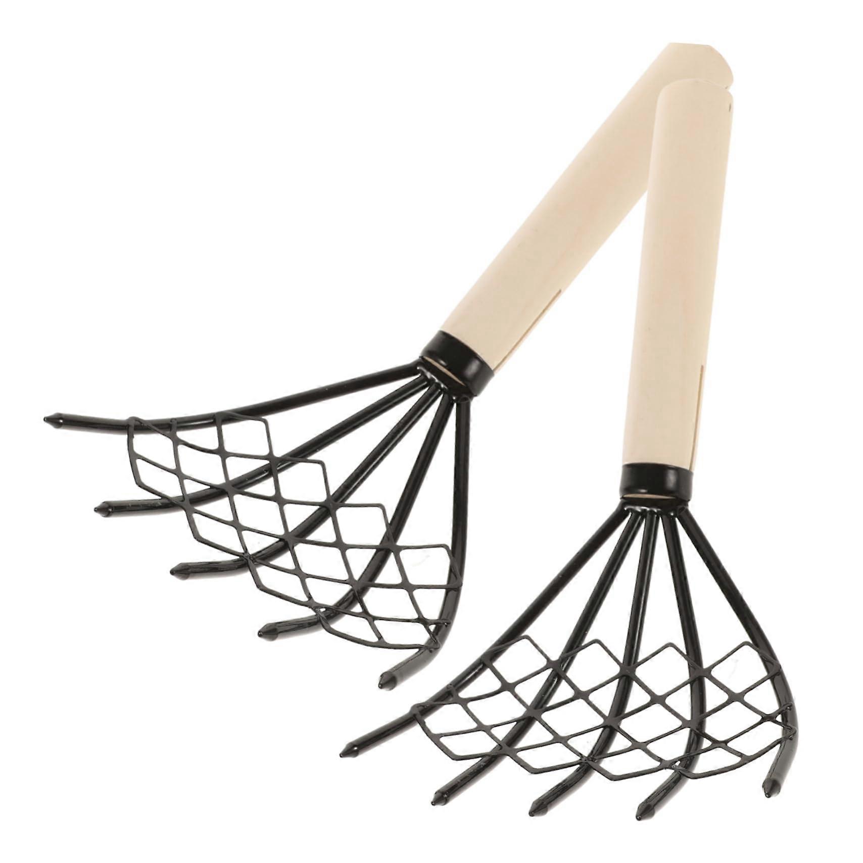 Clam Rake for Beach Digging with Double Rivet Reinforcement, Multipurpose Outdoor Harvesting