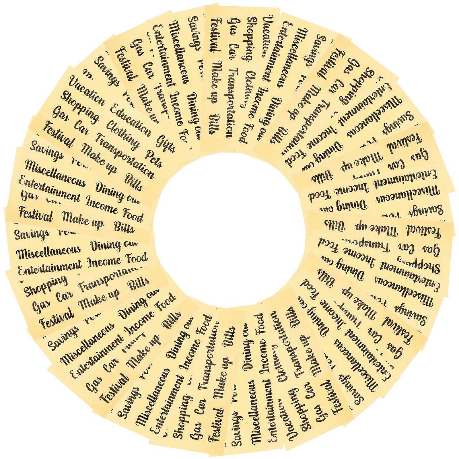 Budget Label Multi-Function Budget Sticker for Classifying Cash Envelope Labels 40Sets