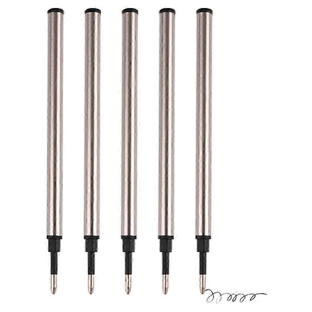 Replacement Ink Refills 0.5mm 5-Pack for Retractable Ballpoint Pens