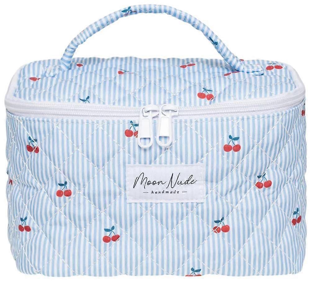 Moon Nude Cherry Vanity Bag - Blue/Red/White
