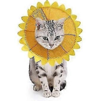 Cat Cone Soft Pet Recovery Collar Algodão Protetor Cat Cone Colar Ajustável Alternativo para Gato