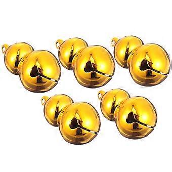 Pet Collar Pendants Pet Bells for Decoration 5Pcs Golden Gourd Shape Brass Bells