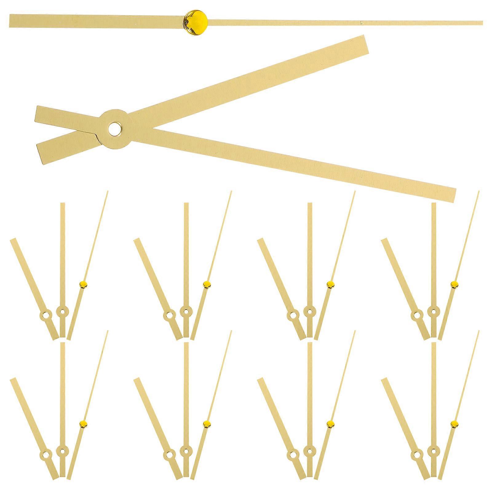 Golden Clock Hands Plastic Clock Pointers for Making 10Sets