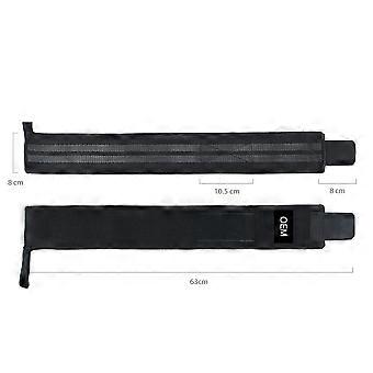 Sports Bracers Protective Wristbands for Weight Lifting 2Pcs Black Elastic Wrist Wraps
