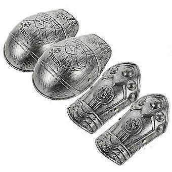 Children's Armour Costume Accessory for Playing Use 1Set Silver Plastic