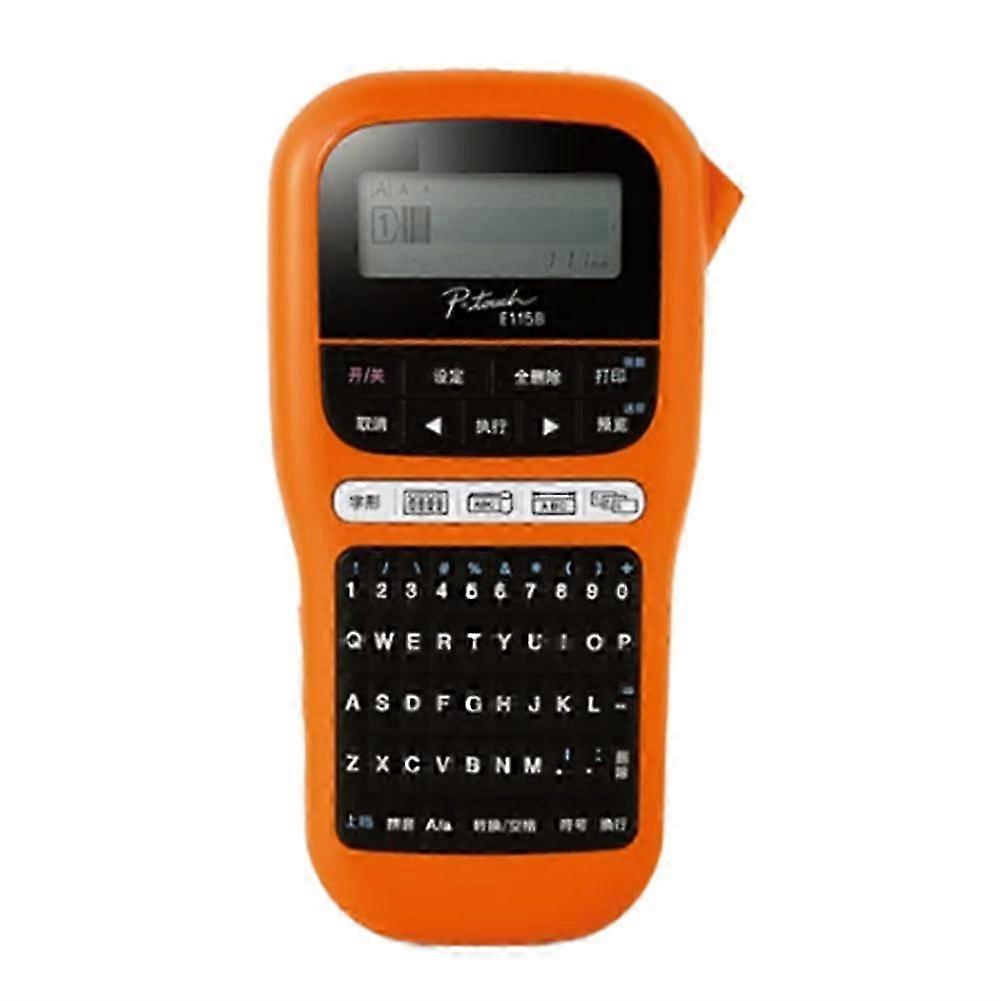 Label Machine PT-E115B Label Printer, Self-Adhesive, Portable, Handheld Cable Network Wiring, Marking Machine