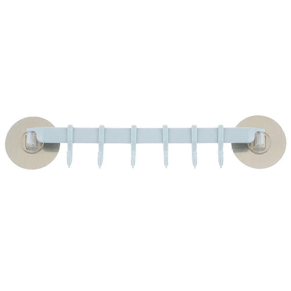 Storage Hook Modern Closet Multi-Function for Kitchen 6 Hooks Sky Blue
