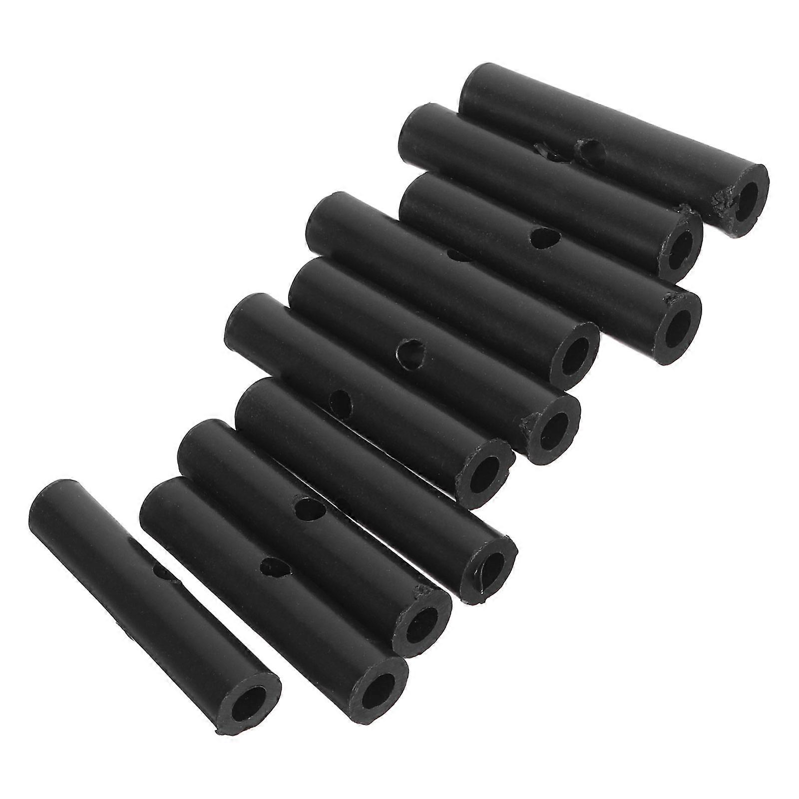 Umbrella Tail Beads Foldable Umbrella Bone Covers Replacement 30Pcs Black Plastic