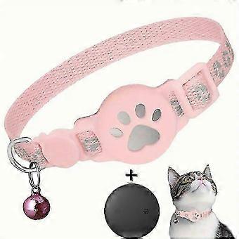 Cat Tracker for Airtag & Androids, No Monthly Fee GPS Location Tracker for Cats, Reflective & Waterproof Collar with Safety Buckle DFmol
