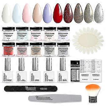 10 Colors Dipping Powder Nail Starter Set Powder For Nail Design Nail Dipping Powder French Dipping Powders