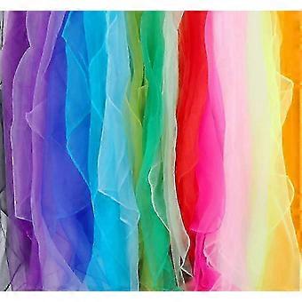 16pcs 60x60cm Colorful Square Gymnastic Dance Scarves for Kids